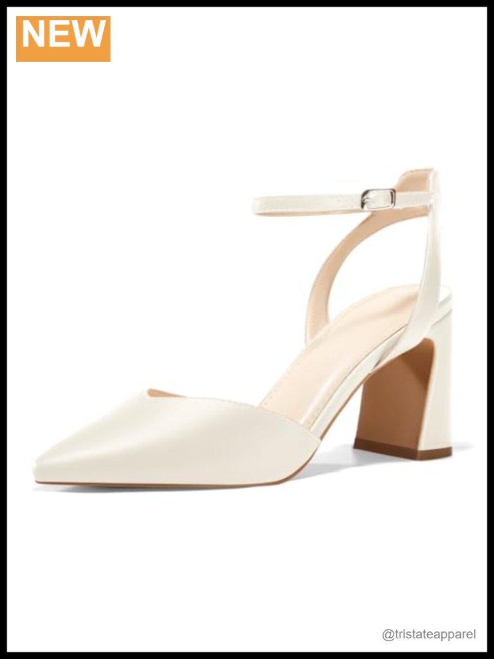 Womens Chunky Block Heel Ankle Strap Pumps Slingback Heeled Sandals